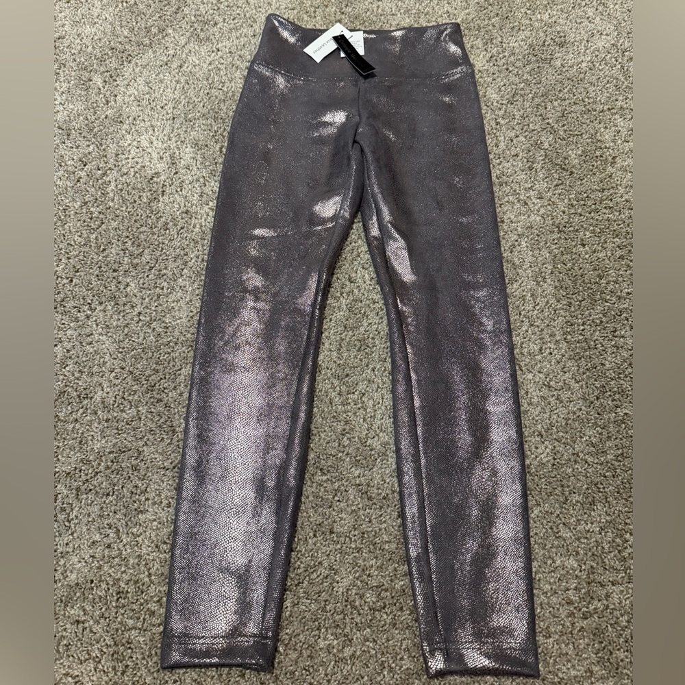 Metallic Leggings - Silver
